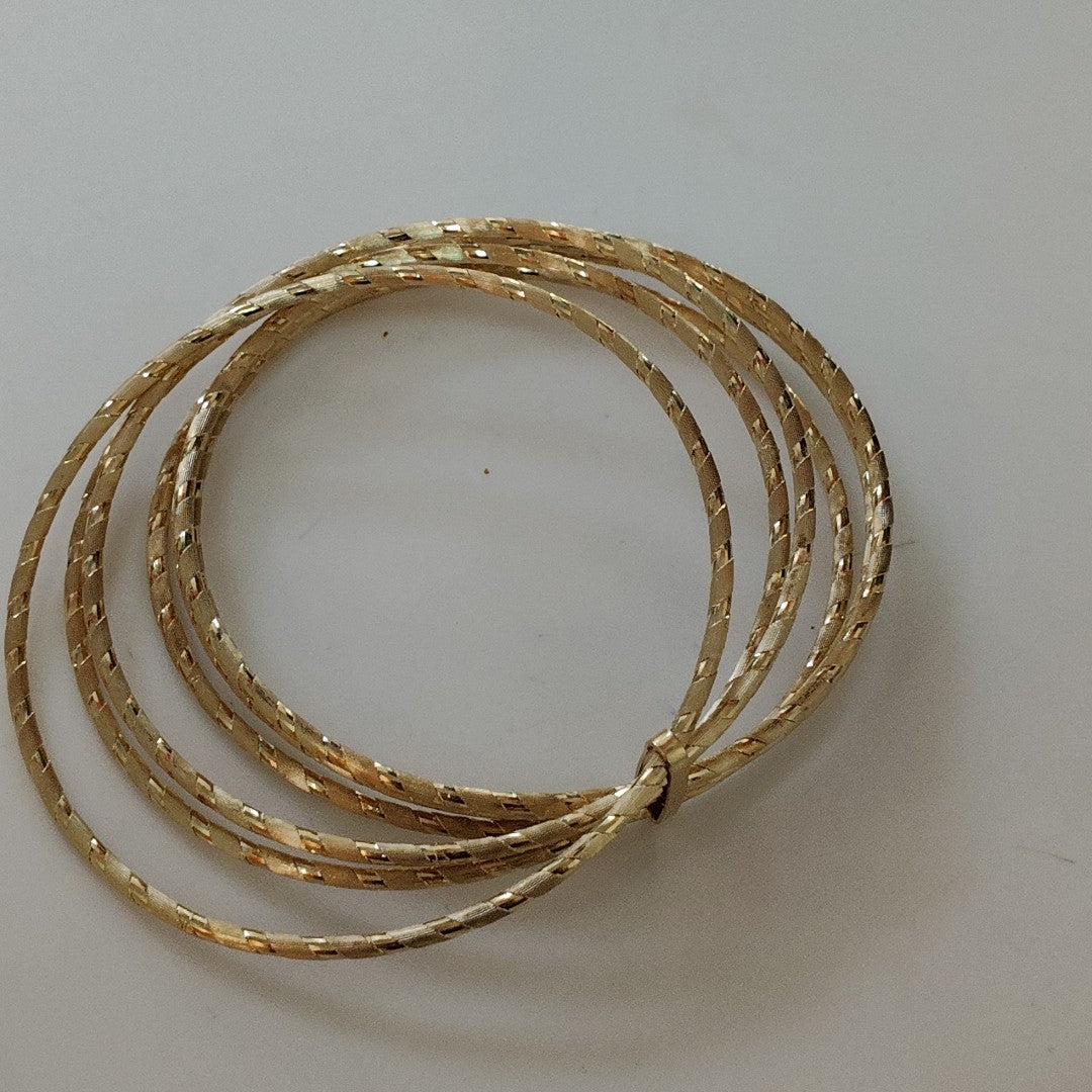 SEMANARIO DE PULSERAS ORO 14 K 24.1 GRMS (SEMINUEVO)
