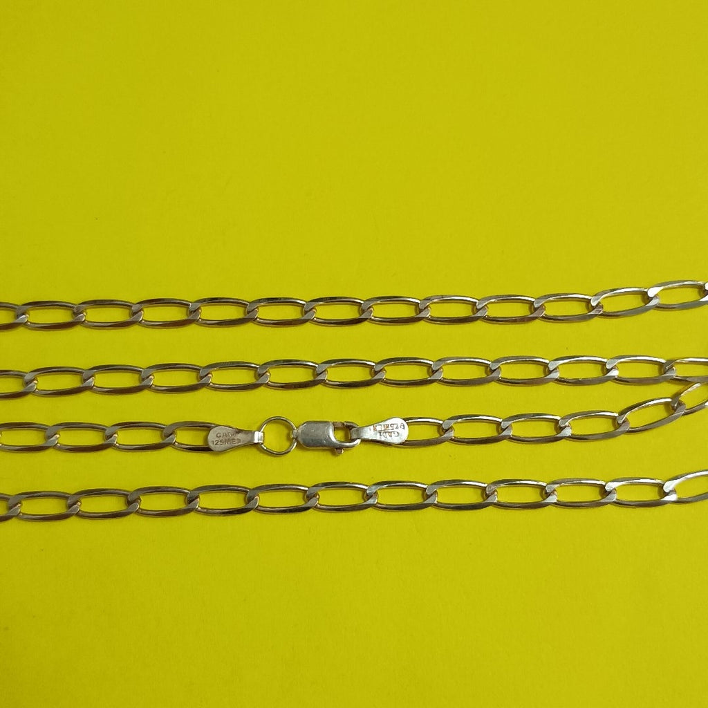 CADENA TEJIDO ESLABONES PLATA .925 60 CM 10.6 GR (NUEVO)