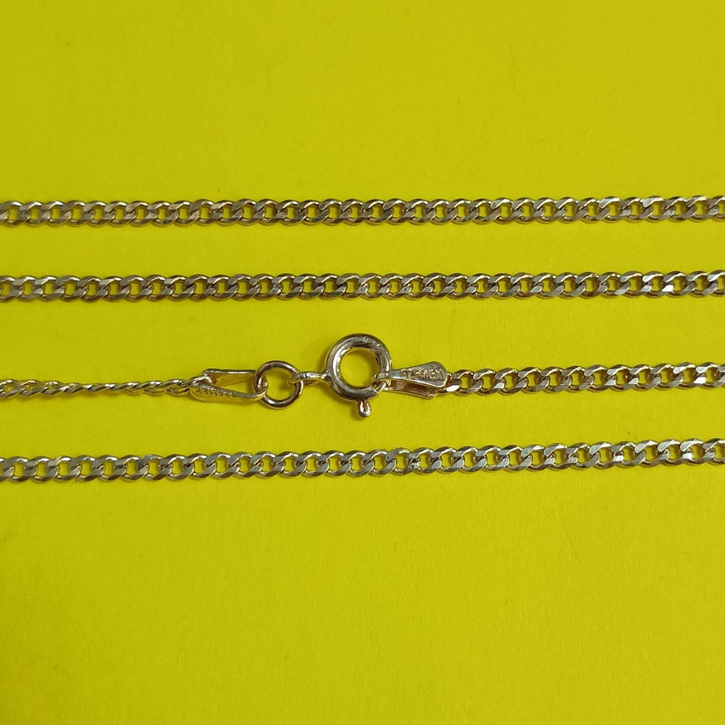 CADENA TEJIDO BARBADO PLATA .925 55 CM 5.3 GR (NUEVO)
