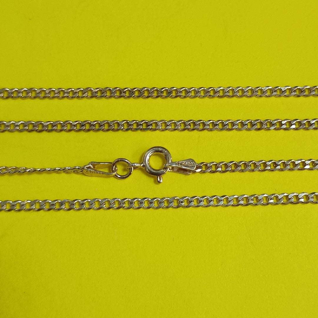 CADENA TEJIDO BARBADO PLATA .925 55 CM 5.3 GR (NUEVO)