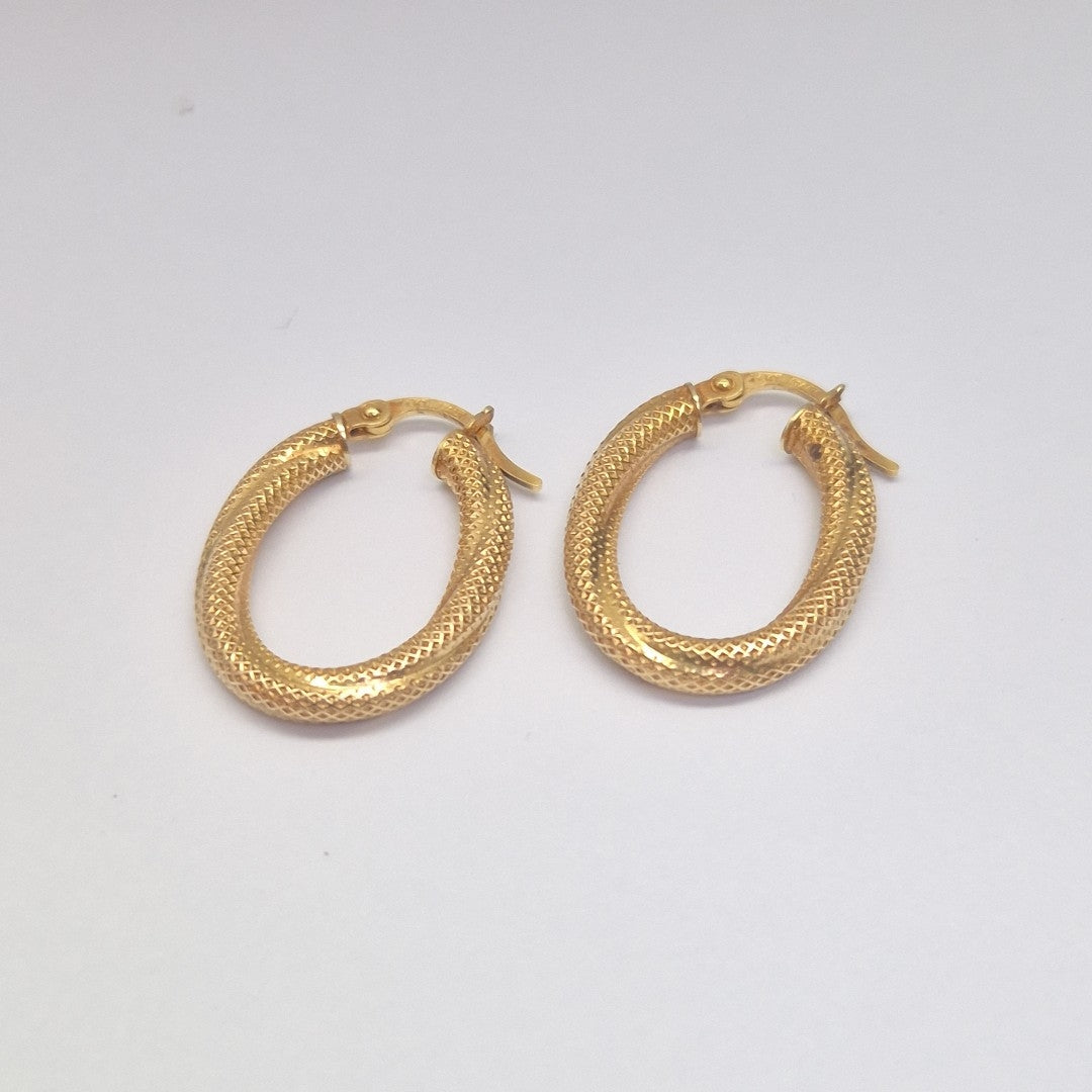 ARRACADAS PAR ORO 14 K 1,60 GRMS (SEMINUEVO)
