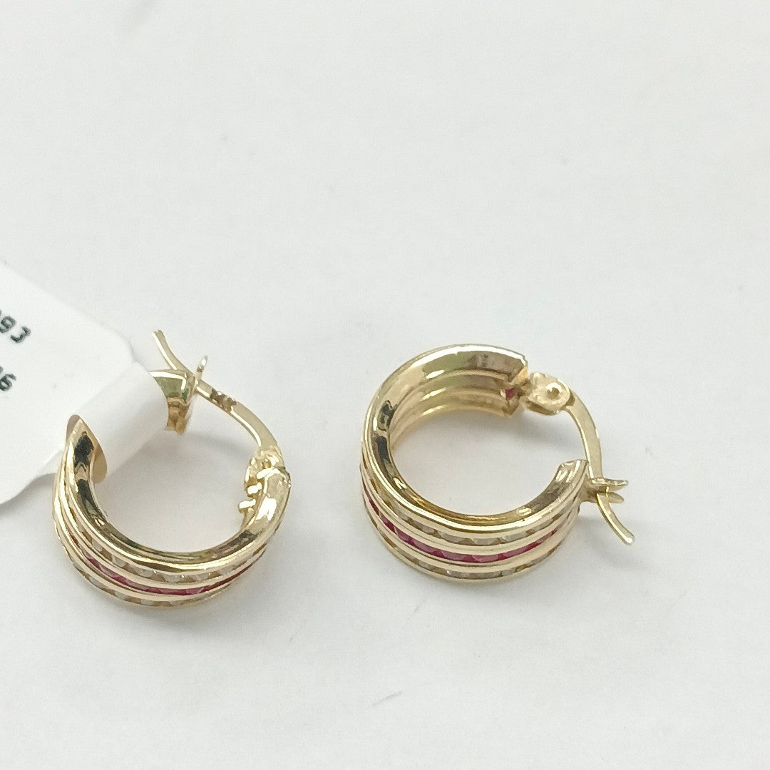 ARRACADAS PAR ORO 14 K 2,70 GRMS (SEMINUEVO)