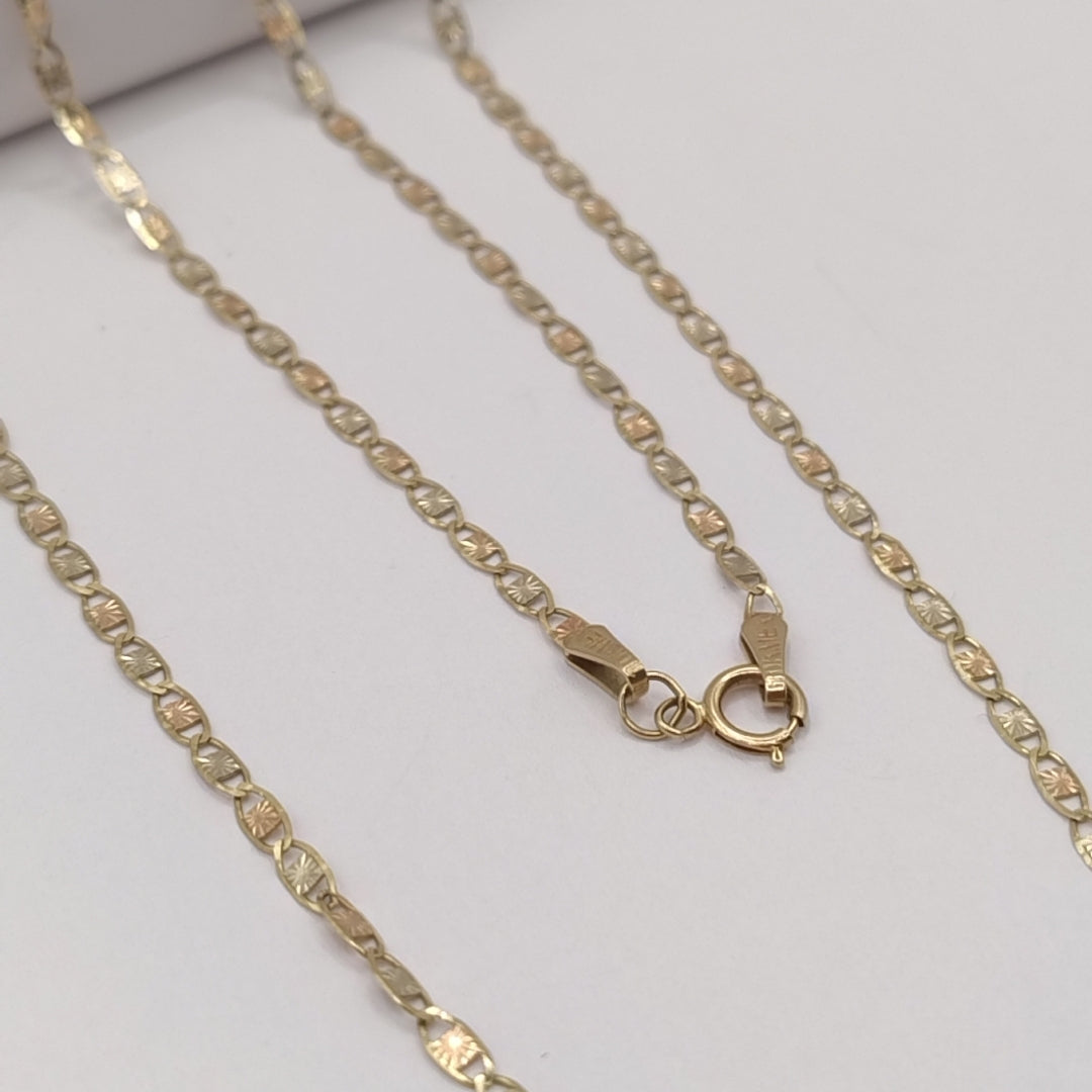 CADENA ORO, ORO COMBINADO 10 K 2.8 GRMS (SEMINUEVO)