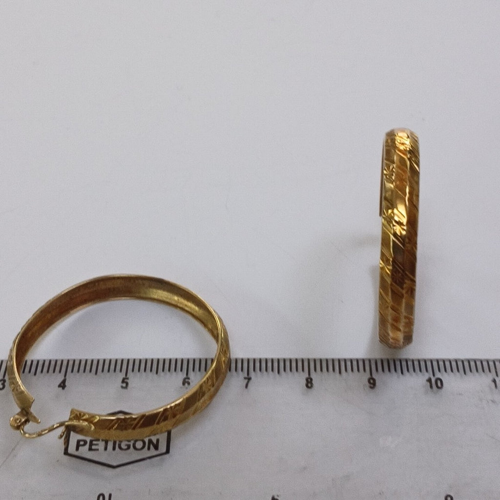ARRACADAS PAR ORO 10 K 4.8 GRMS (SEMINUEVO)