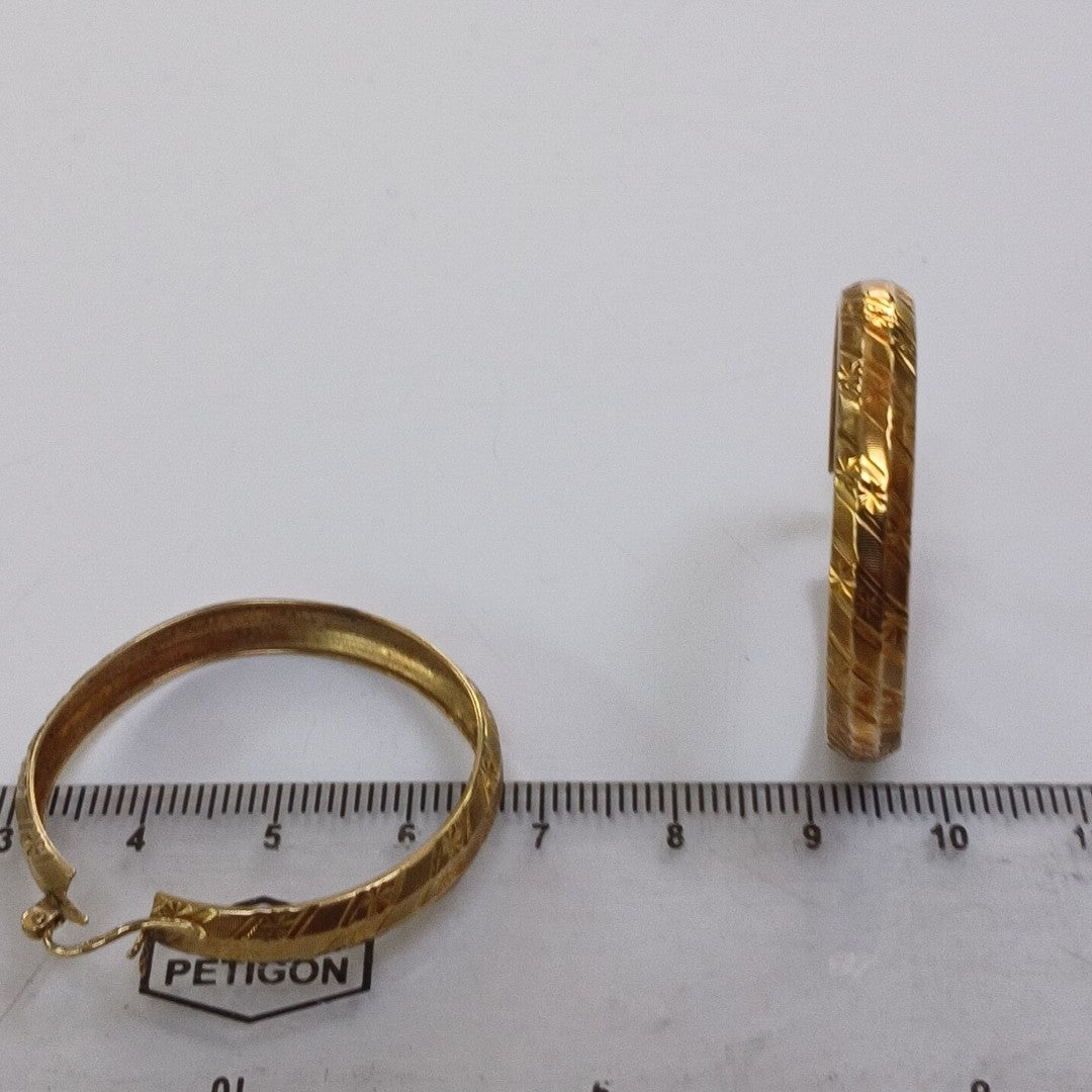 ARRACADAS PAR ORO 10 K 4.8 GRMS (SEMINUEVO)