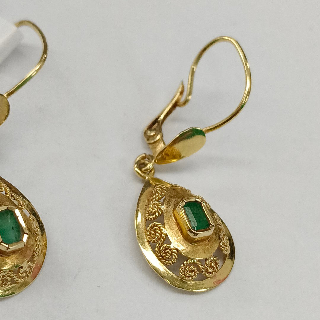 ARETES PAR ORO 18 K 2,60 GRMS (SEMINUEVO)
