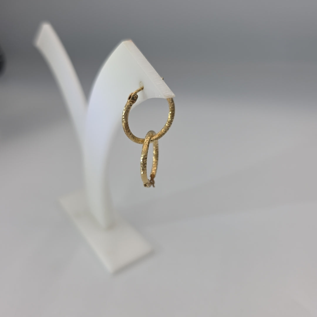 ARRACADAS PAR ORO 14 K 1.8 GRMS (SEMINUEVO)