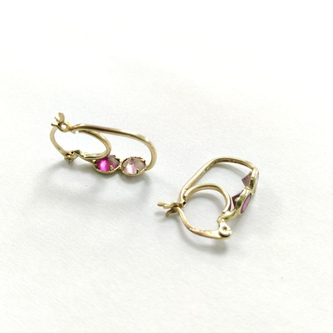 ARETES PAR ORO 14 K 1,90 GRMS (SEMINUEVO)