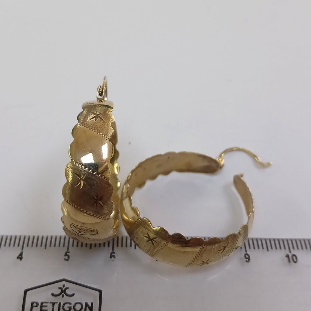 ARRACADAS PAR ORO 8 K 6,40 GRMS (SEMINUEVO)