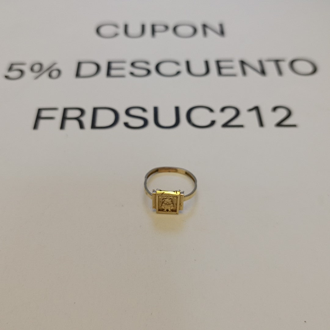 ANILLO DE GRADUACIÓN ORO 8 K 1,00 GRMS (SEMINUEVO)