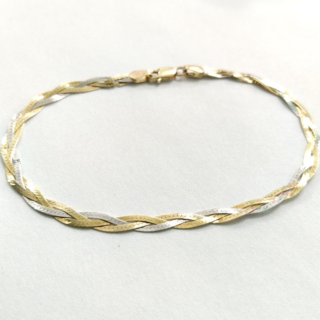 PULSERA ORO, ORO COMBINADO 14 K 3.2 GRMS (SEMINUEVO)