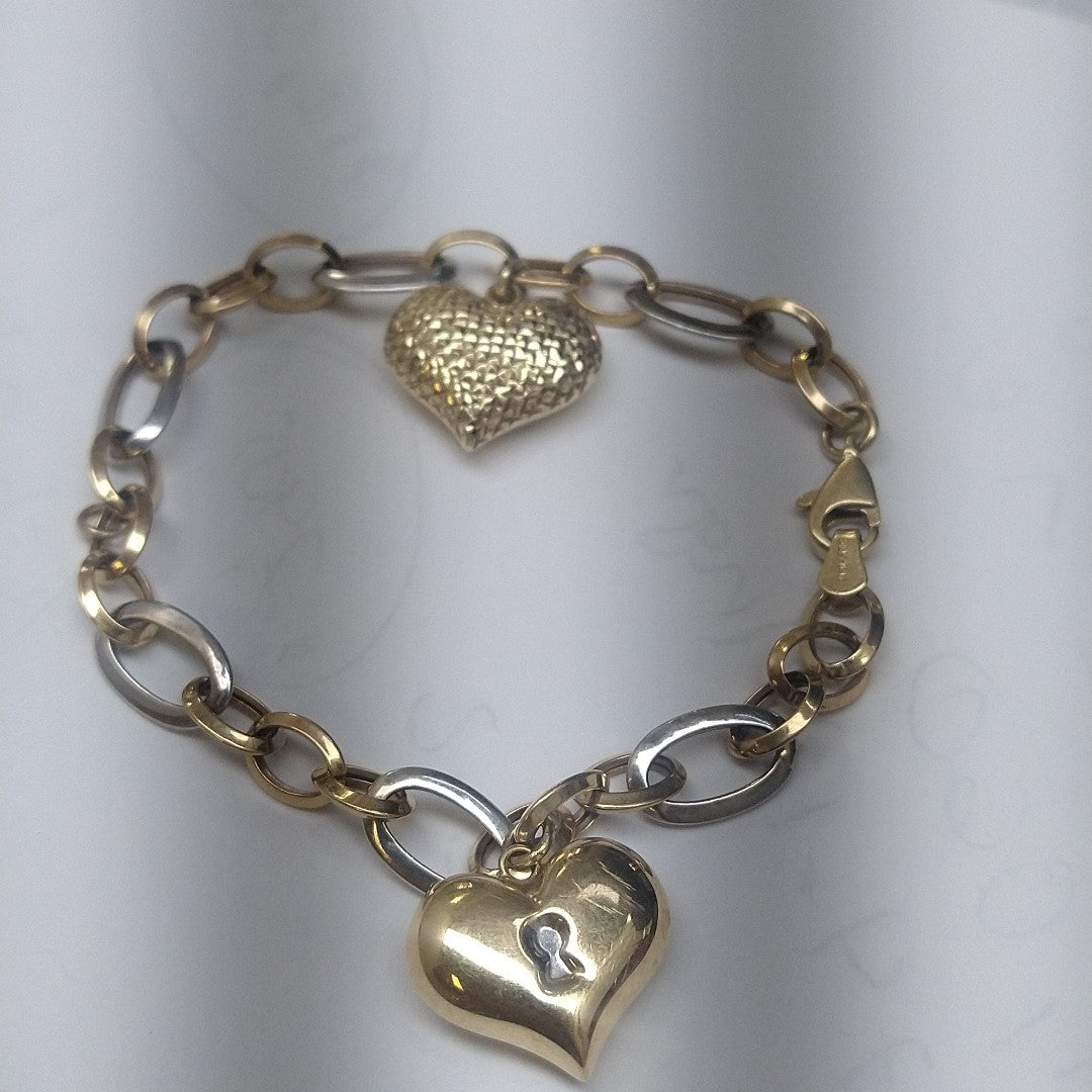 PULSERA ORO COMBINADO 14 K 5,70 GRMS (SEMINUEVO)