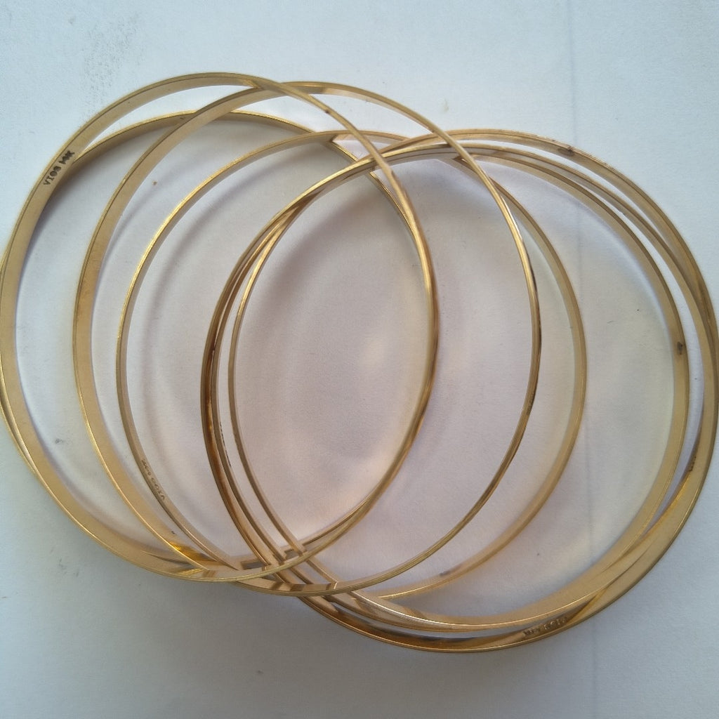 SEMANARIO DE PULSERAS ORO 14 K 37 GRMS (SEMINUEVO)