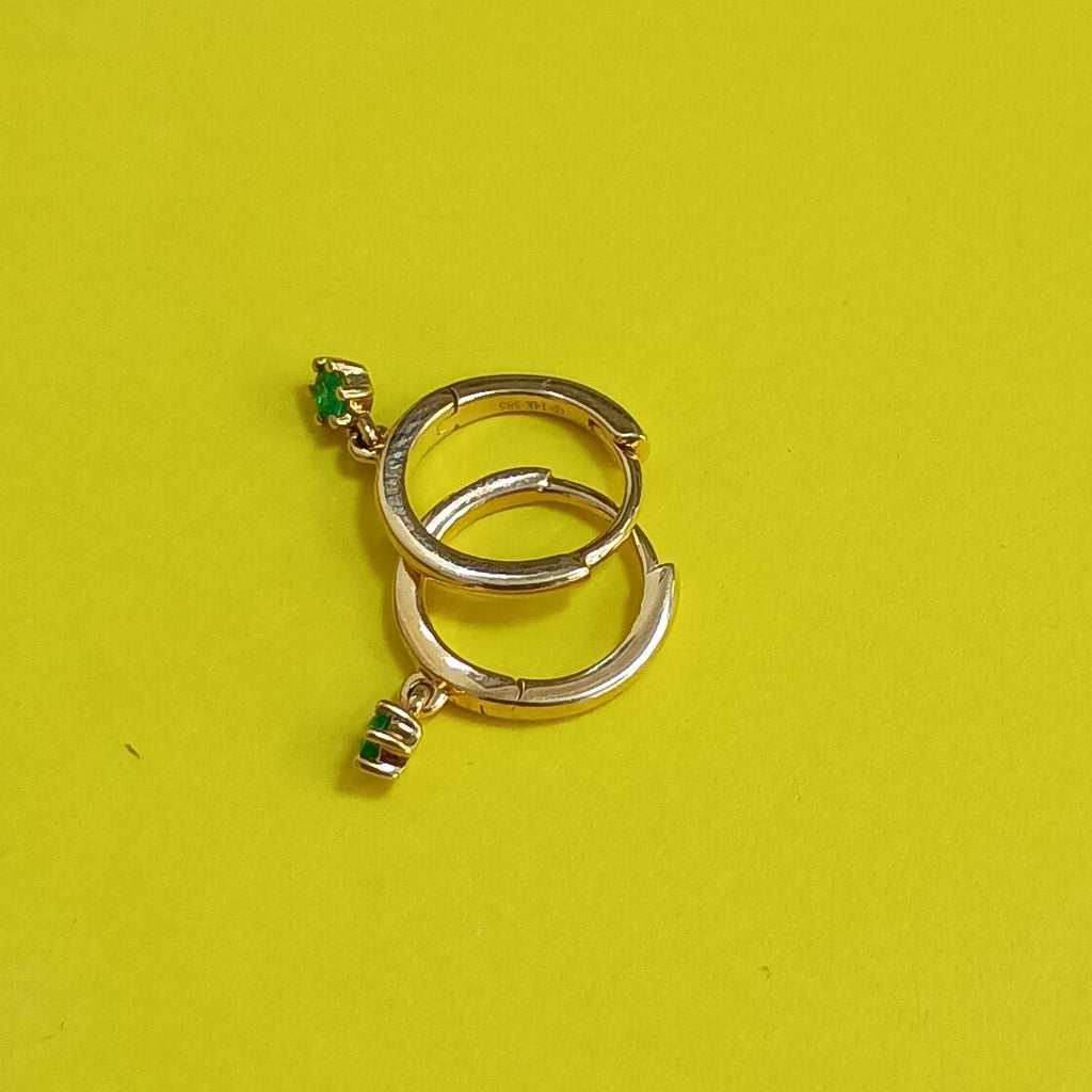 ARRACADAS PAR ORO 14 K 1.1 GRMS (SEMINUEVO)