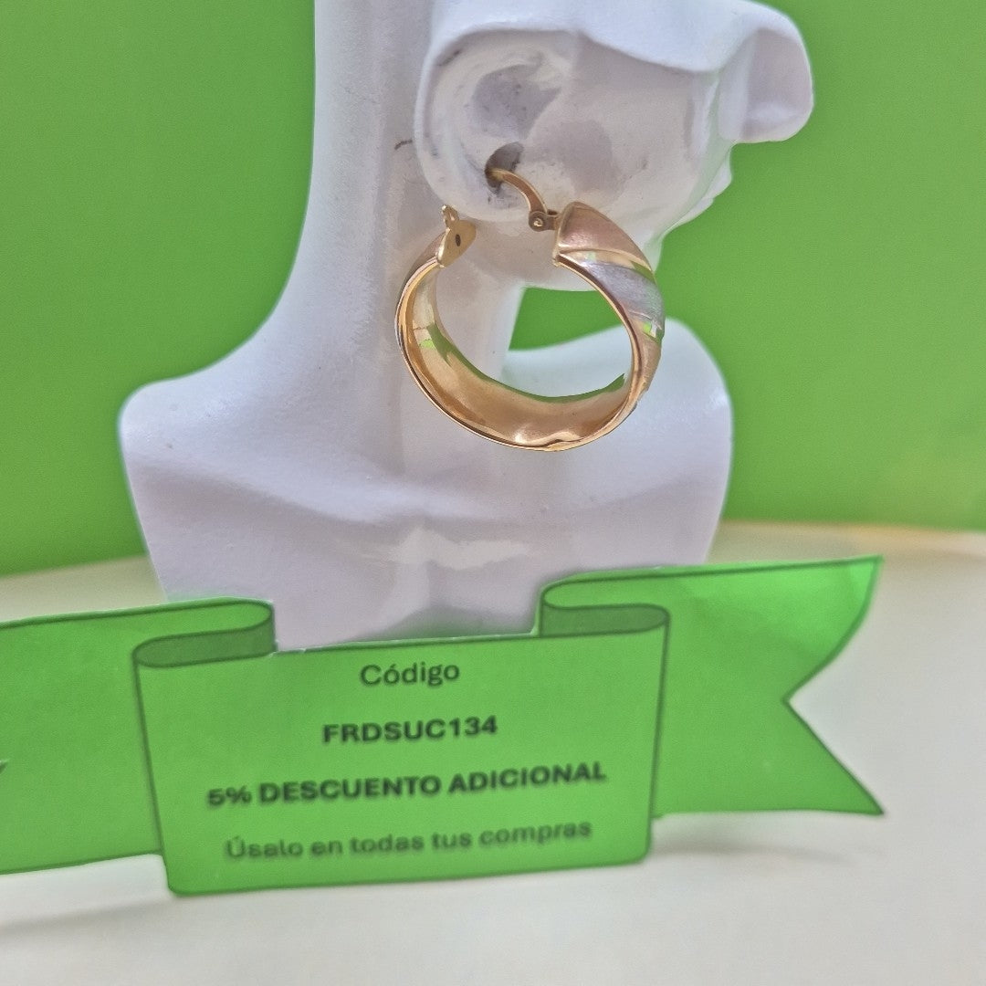 ARRACADAS PAR ORO 14 K 4,40 GRMS (SEMINUEVO)