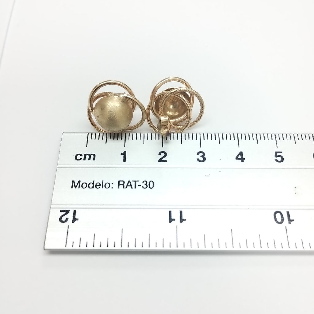 ARETES PAR ORO 14 K 2,20 GRMS (SEMINUEVO)