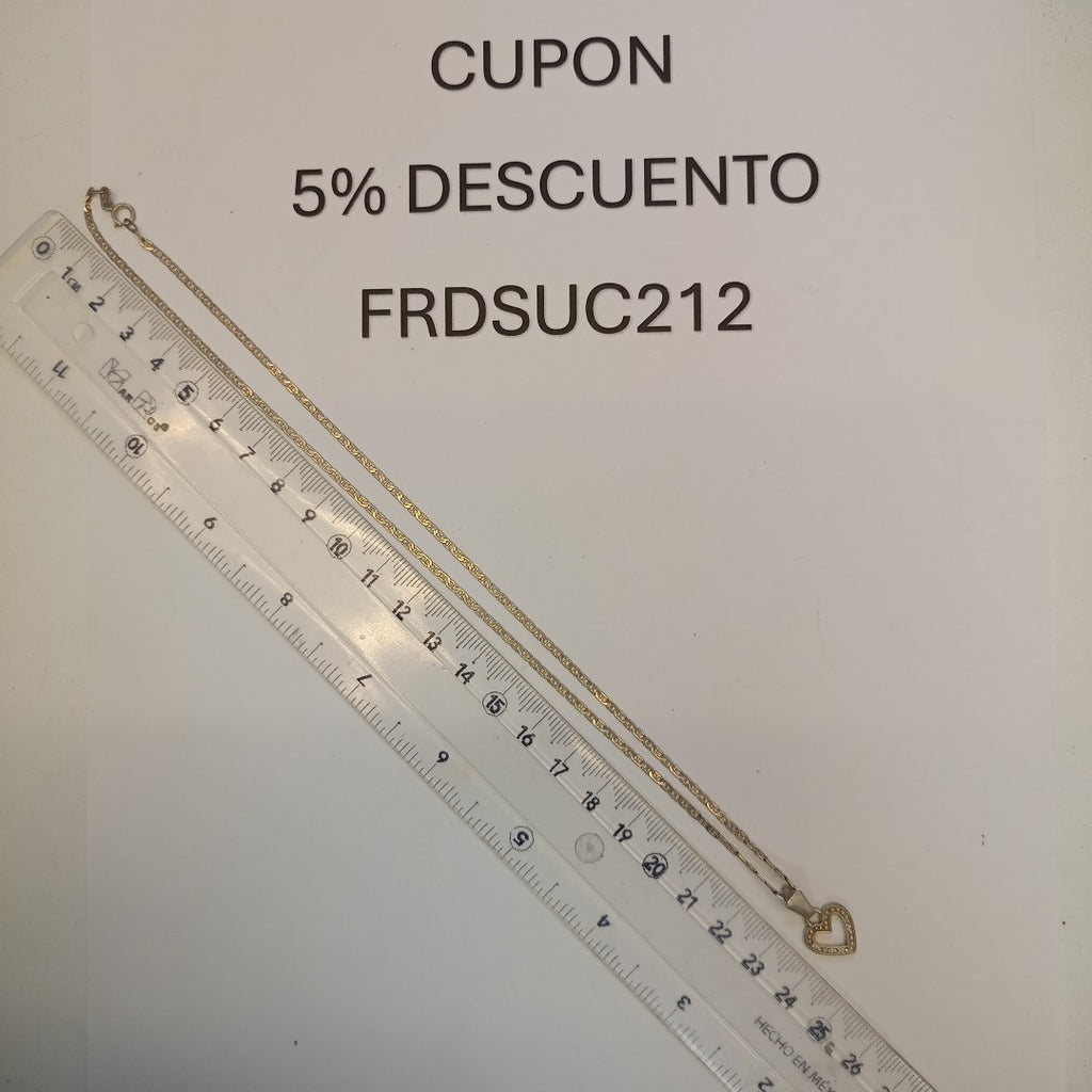 CADENA,DIJE PLATA 5,00 GRMS (SEMINUEVO)