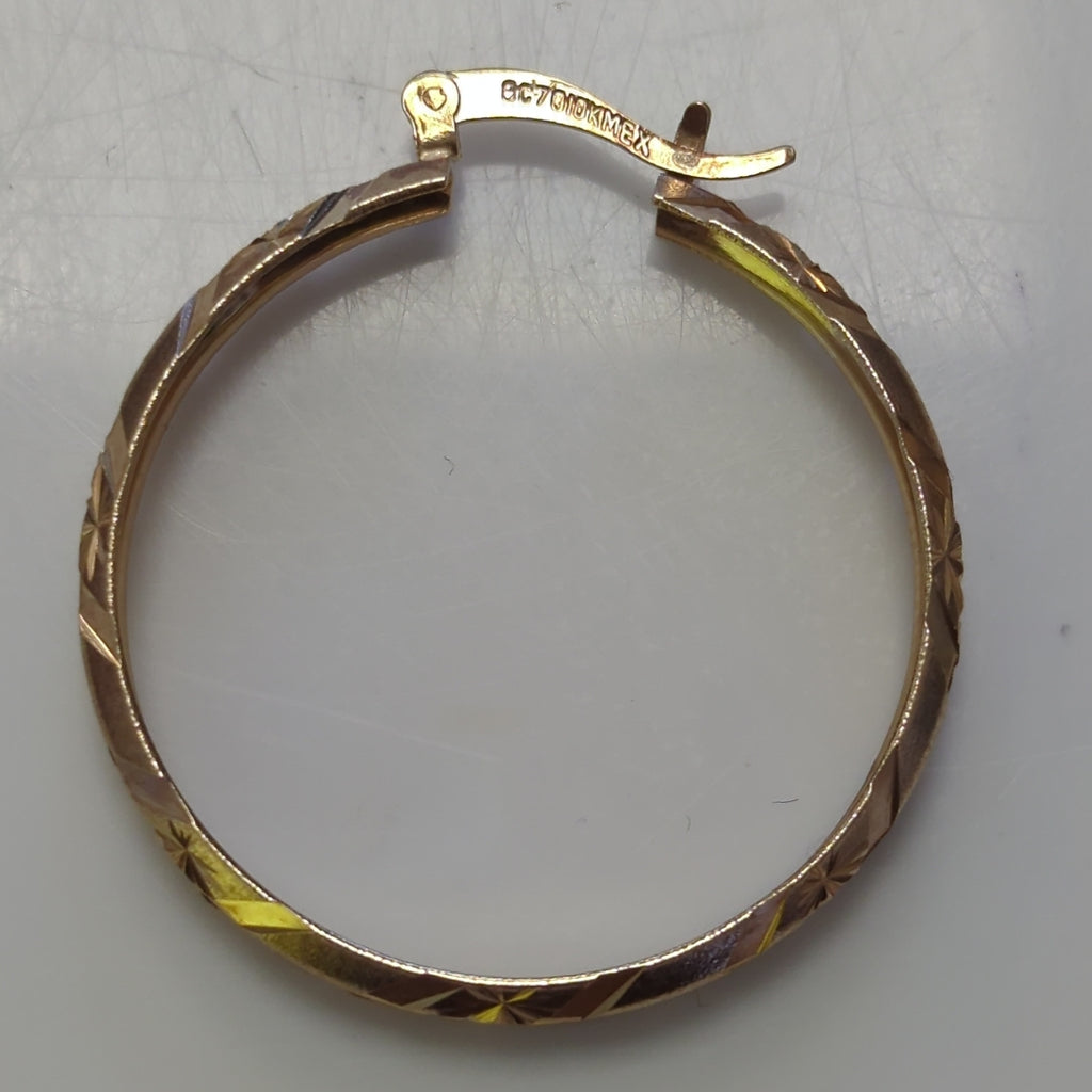 ARRACADAS PAR ORO 10 K 6 GRMS (SEMINUEVO)