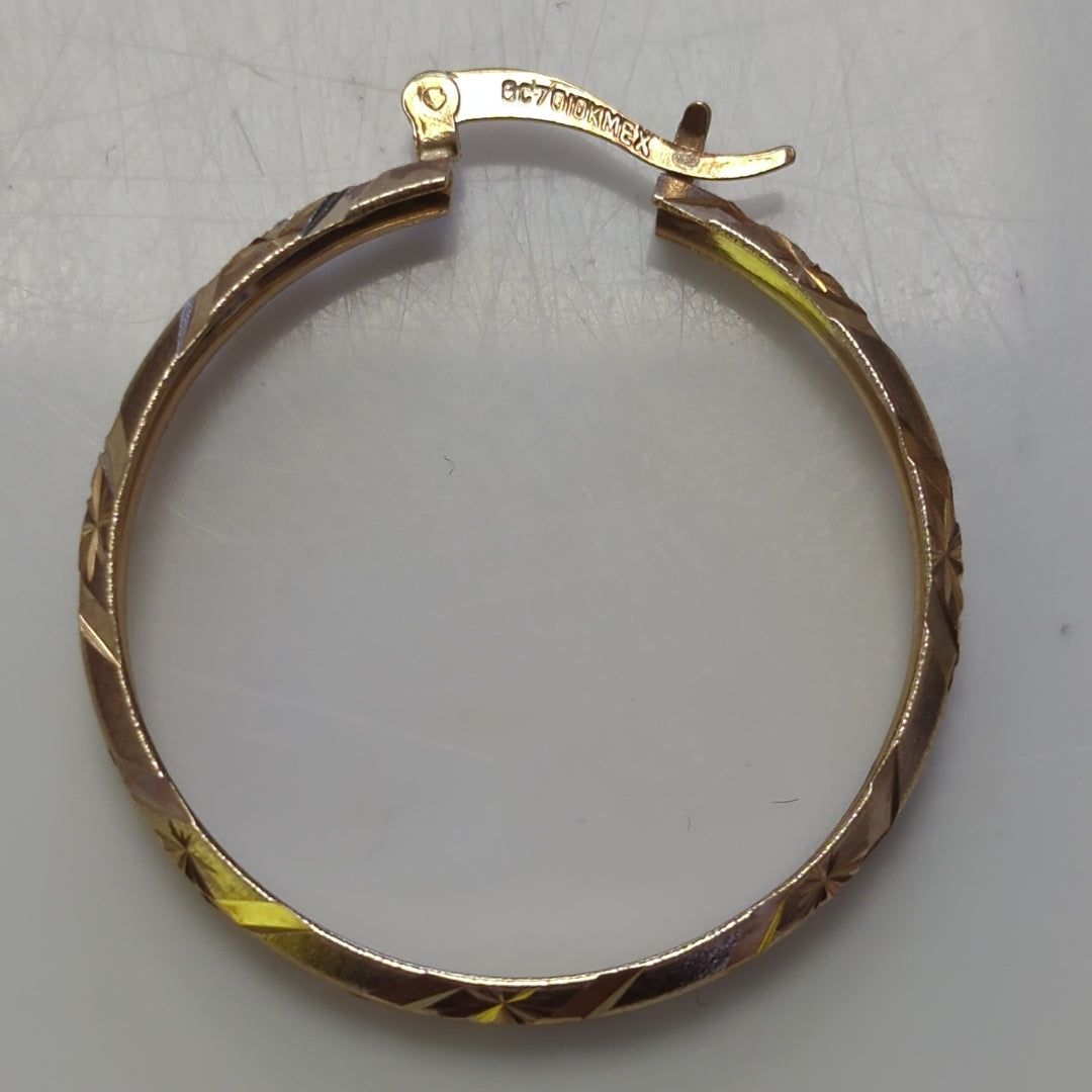 ARRACADAS PAR ORO 10 K 6 GRMS (SEMINUEVO)
