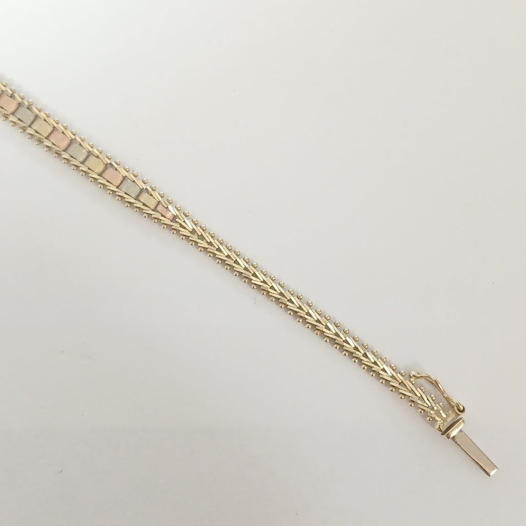 PULSERA ORO, ORO COMBINADO 14 K 7.2 GRMS (SEMINUEVO)