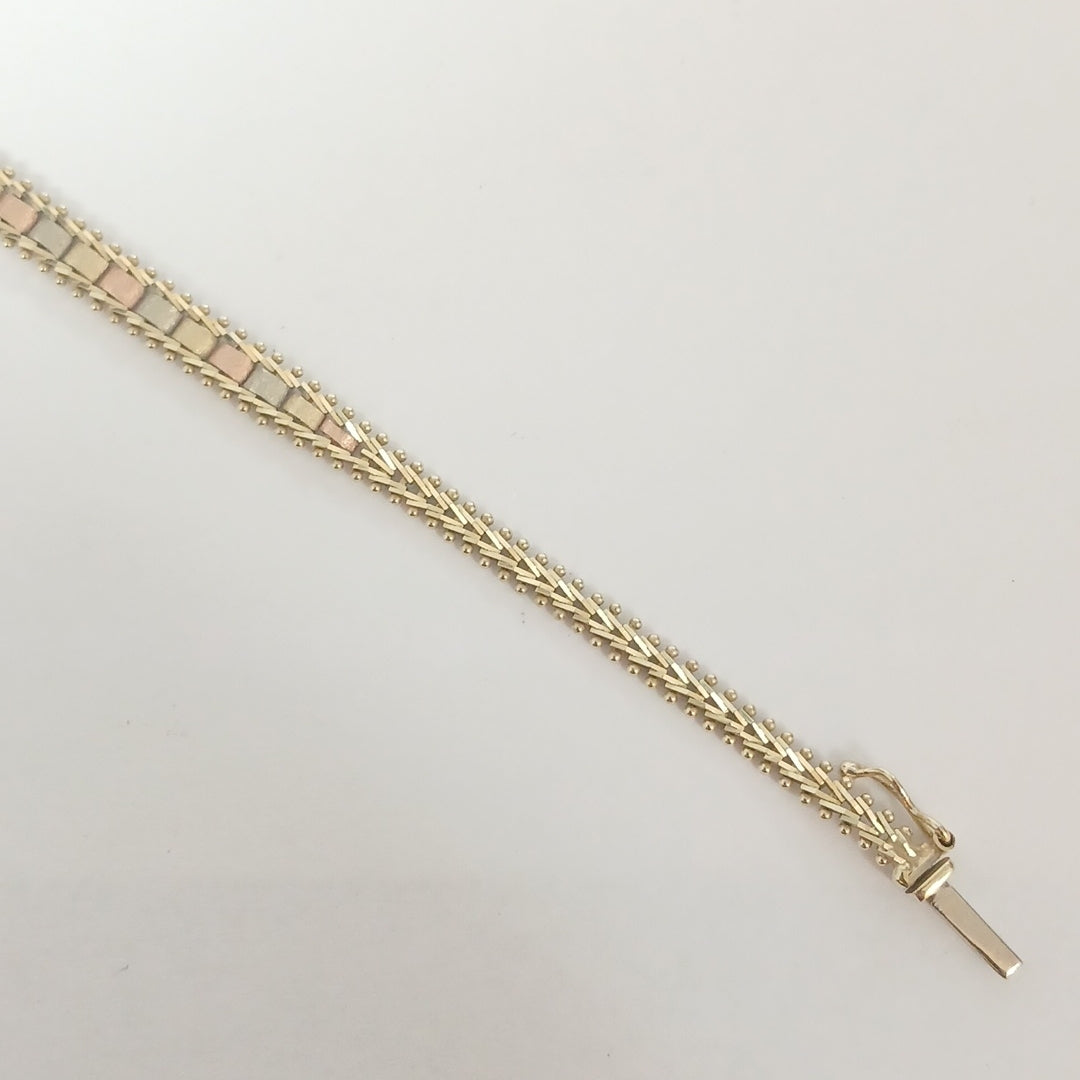 PULSERA ORO, ORO COMBINADO 14 K 7.2 GRMS (SEMINUEVO)