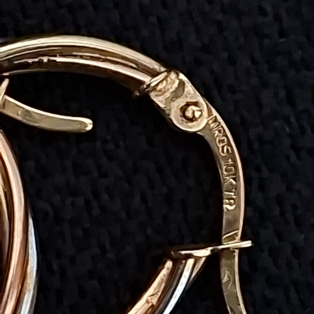 ARRACADAS PAR ORO 10 K 1.8 GRMS (SEMINUEVO)