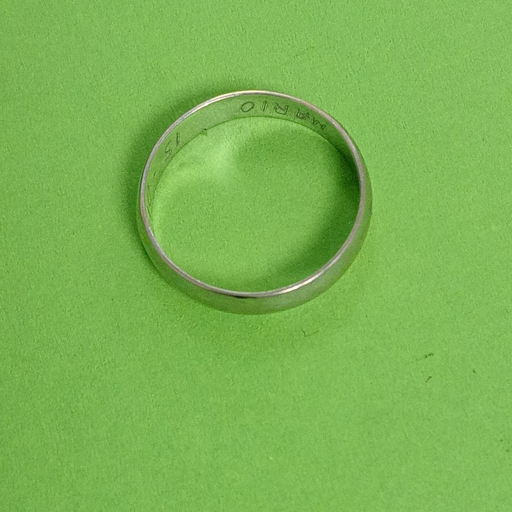 ARGOLLA ORO, ORO BLANCO 14 K 2 GRMS (SEMINUEVO)