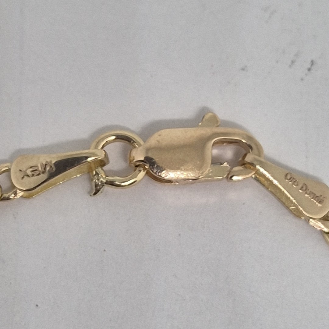PULSERA BARBADA 14K 18 CM 2 GR (NUEVO)