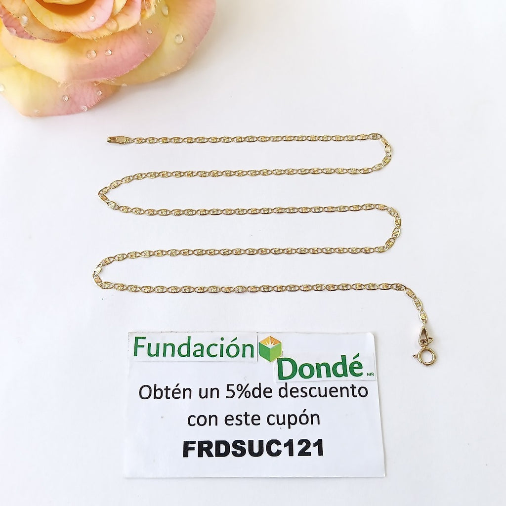 CADENA ORO,ORO COMBINADO 10 K 2,70 GRMS (SEMINUEVO)