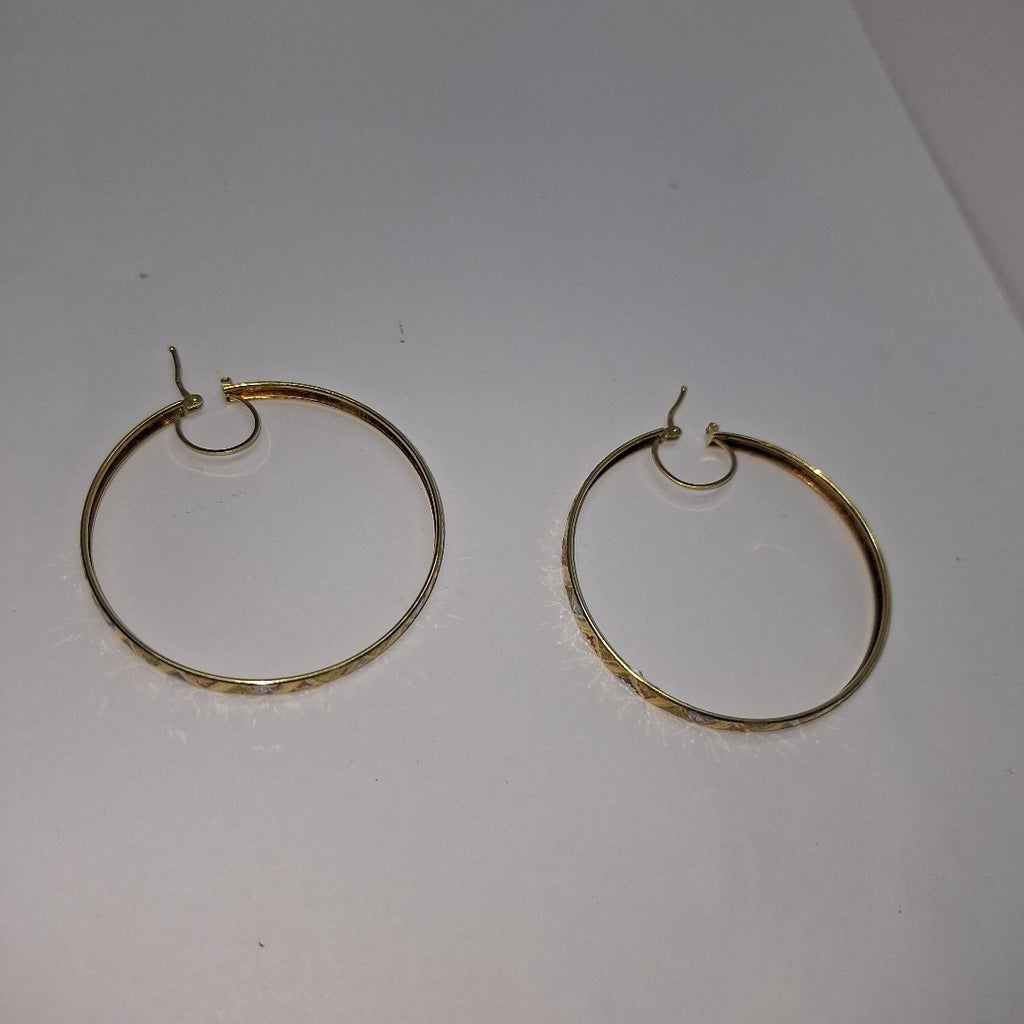 ARRACADAS PAR ORO, ORO COMBINADO 10 K 4.4 GRMS (SEMINUEVO)