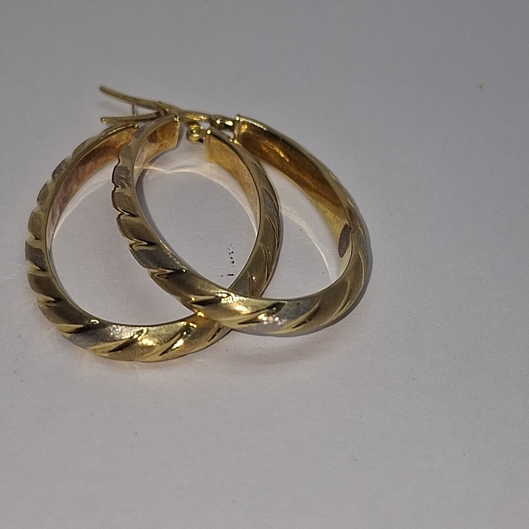 ARRACADAS PAR ORO 14 K 3.5 GRMS (SEMINUEVO)