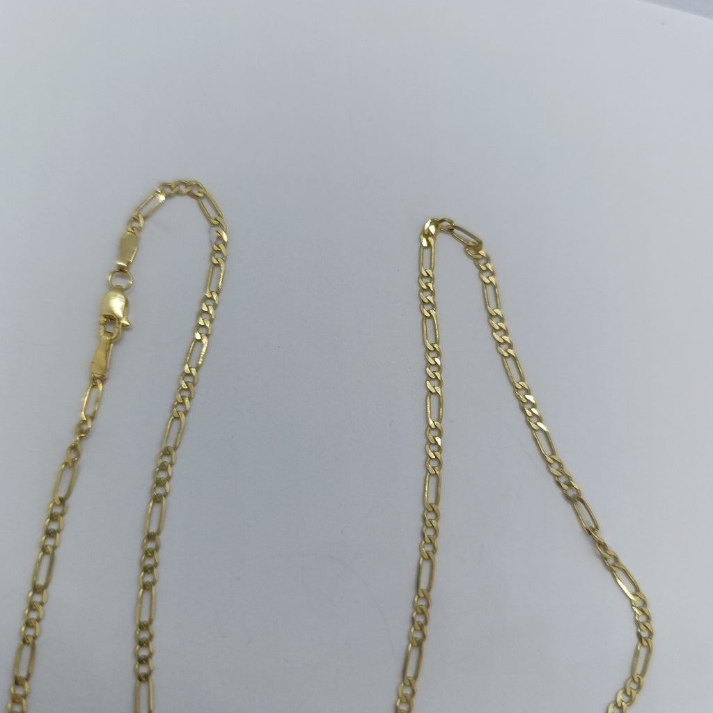 CADENA TEJIDO 3X1 14K 55 CM 5.2 GR (NUEVO)