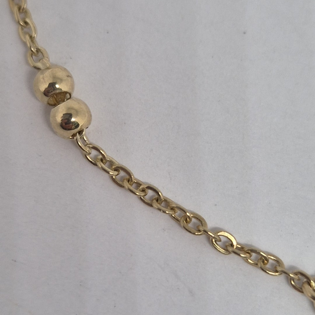 PULSERA TEJIDO ESPECIAL CORAZONES CON CIRCONIAS 14K 18 CM 2.4 GR (NUEVO)