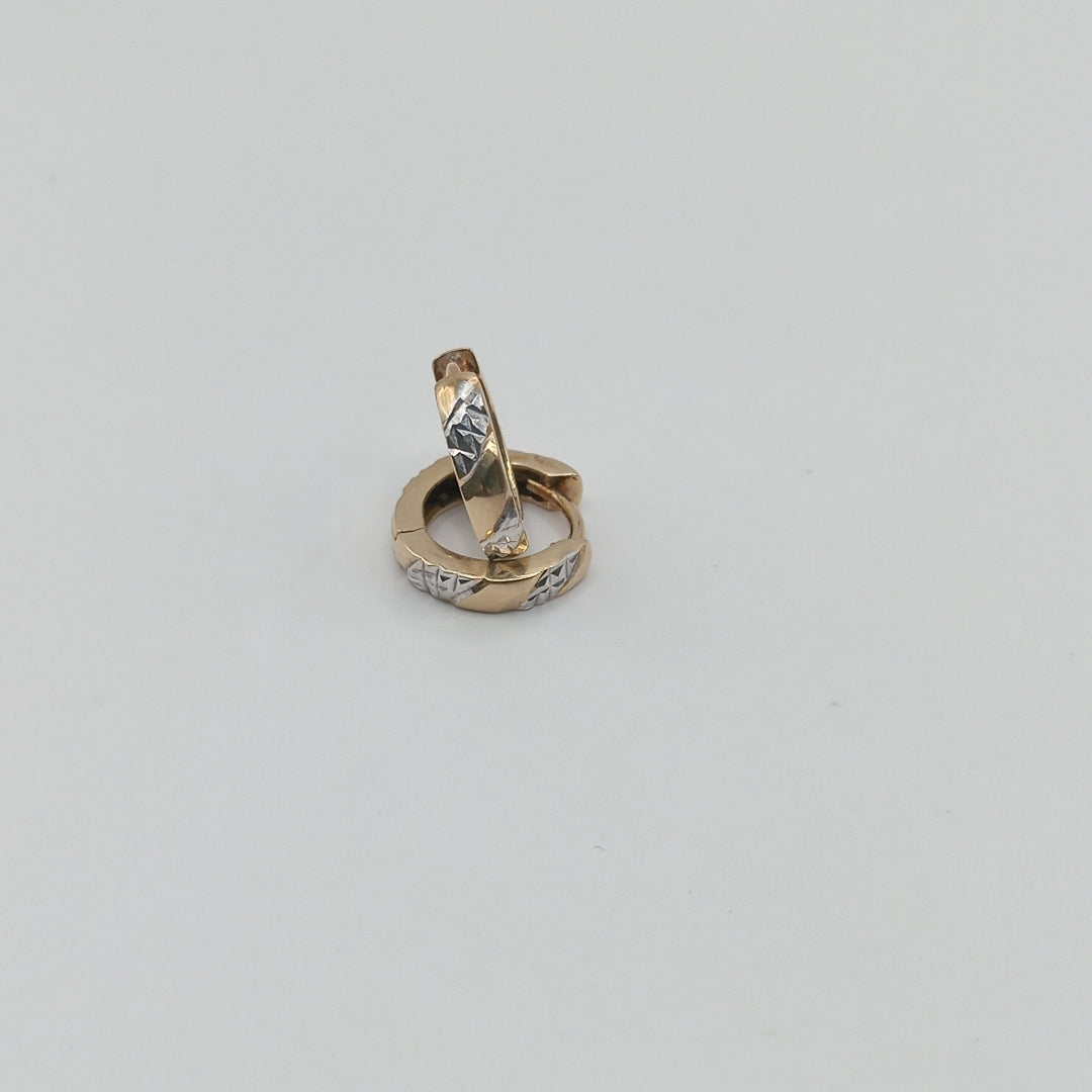 ARRACADAS PAR ORO,RODIADO 10 K 1,40 GRMS (SEMINUEVO)