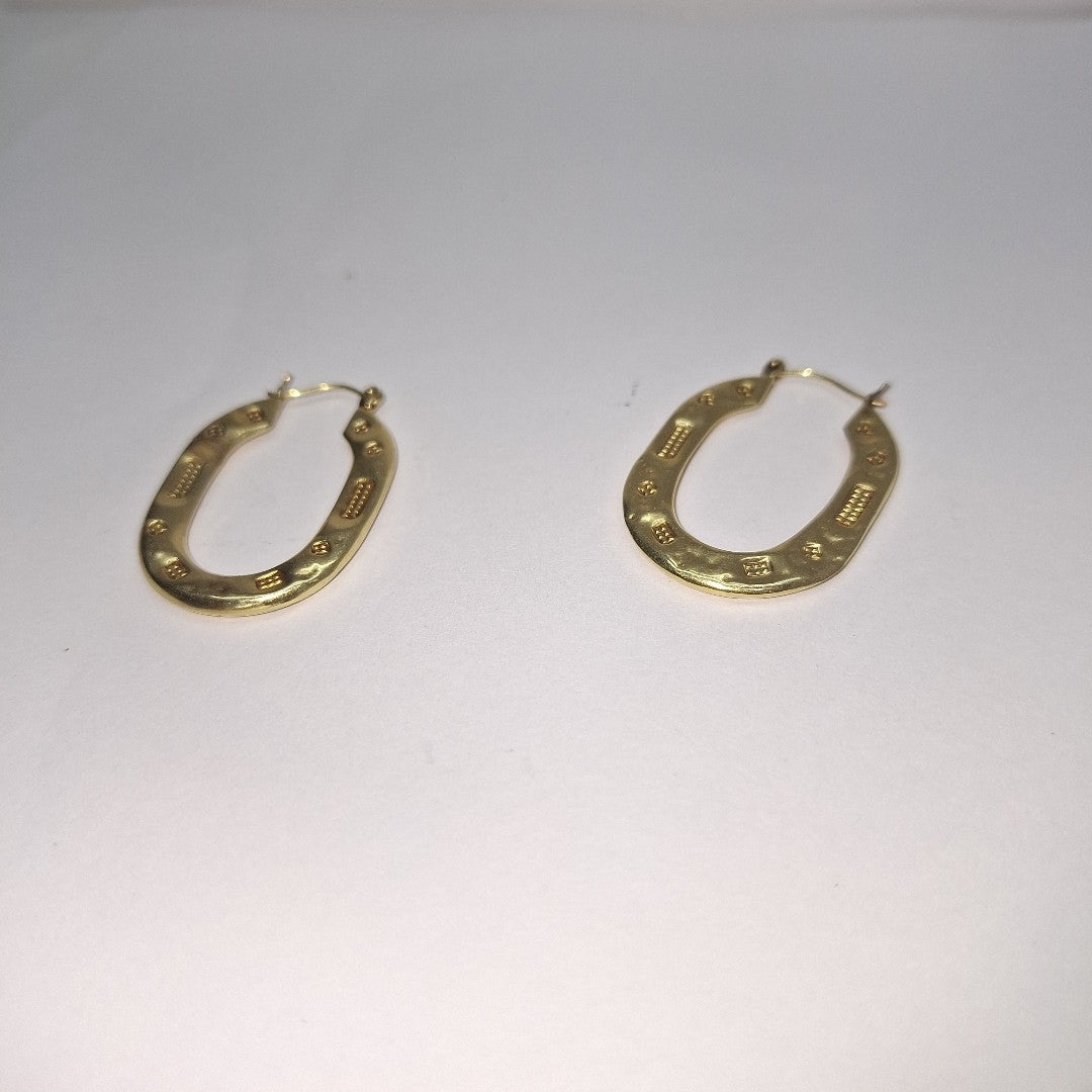 ARRACADAS PAR ORO 14 K 3.4 GRMS (SEMINUEVO)