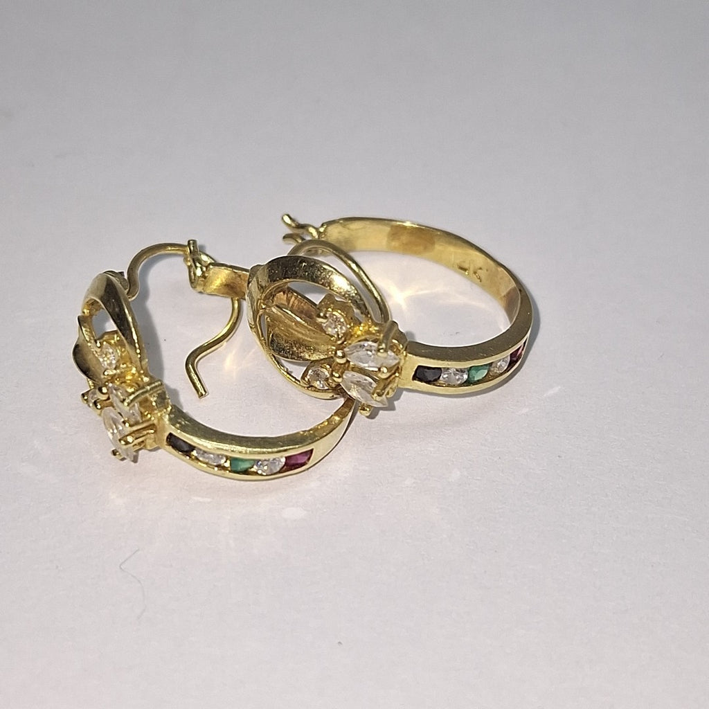 ARRACADAS PAR ORO 10 K 3.3 GRMS (SEMINUEVO)