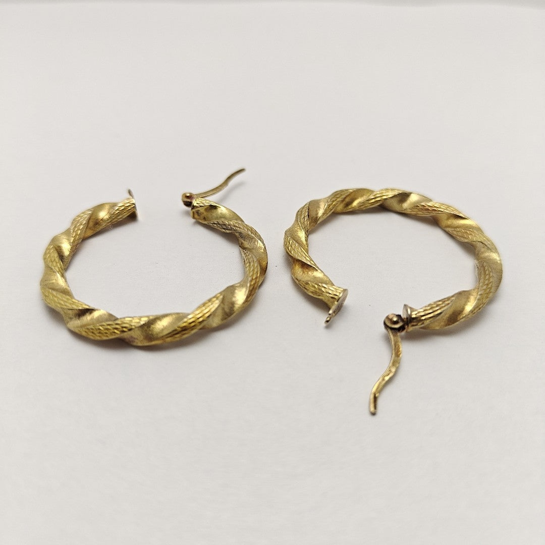 ARETES PAR ORO 14 K 3,00 GRMS (SEMINUEVO)