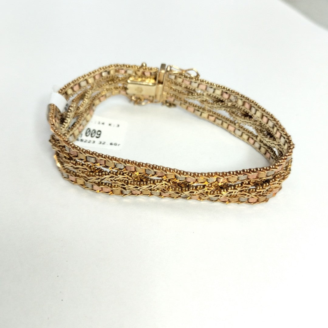 PULSERA ORO 14 K 32.6 GRMS (SEMINUEVO)