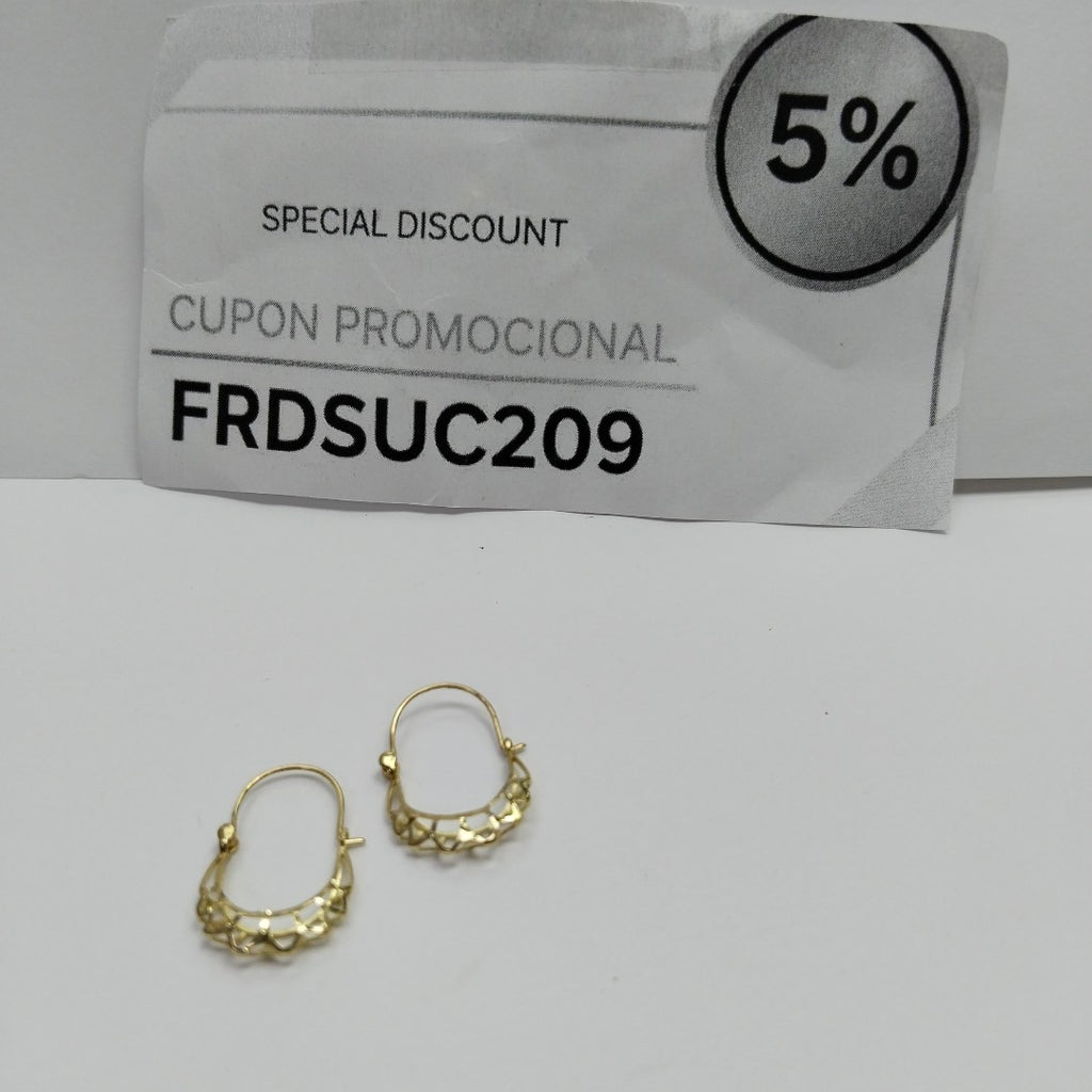 ARRACADAS PAR ORO 10 K 0.8 GRMS (SEMINUEVO)