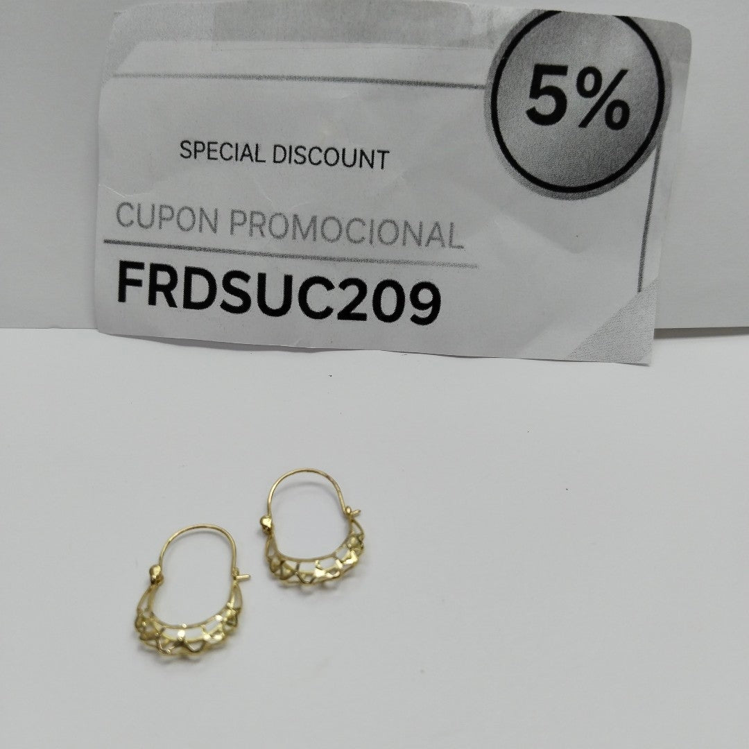 ARRACADAS PAR ORO 10 K 0.8 GRMS (SEMINUEVO)
