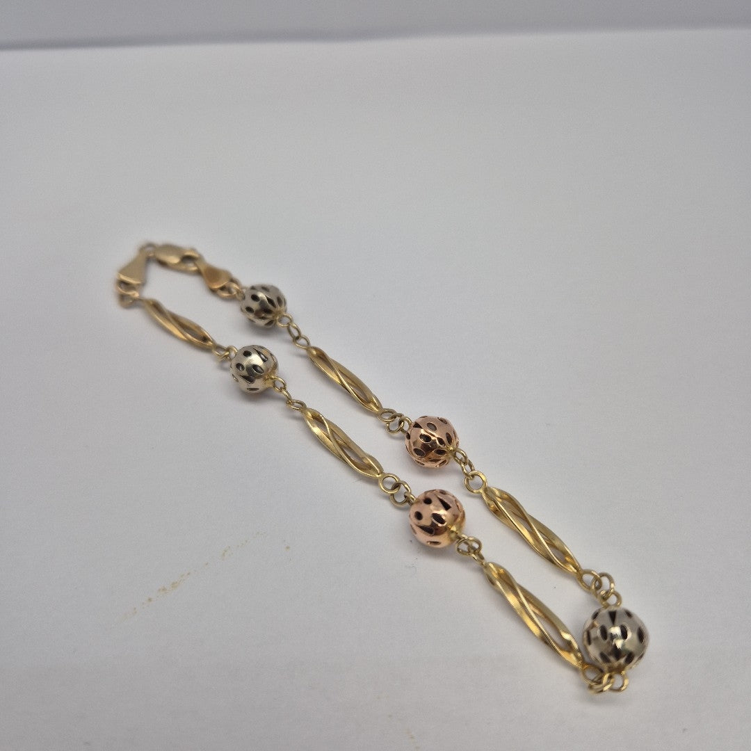 PULSERA ORO,RODIADO 14 K 5,70 GRMS (SEMINUEVO)