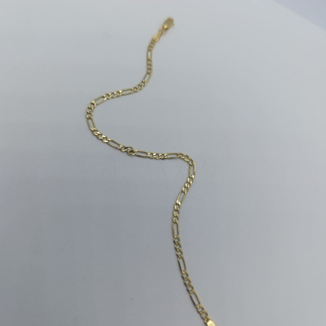 PULSERA TEJIDO 3X1 14K 18 CM 2 GR (NUEVO)