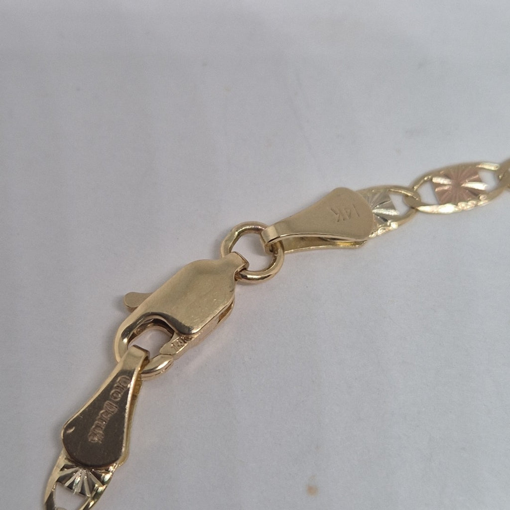 PULSERA GUCHI 14K 18 CM 2.8 GR (NUEVO)