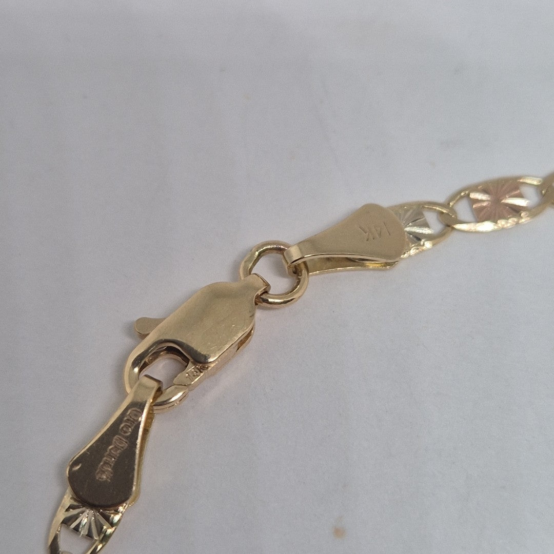 PULSERA GUCHI 14K 18 CM 2.8 GR (NUEVO)