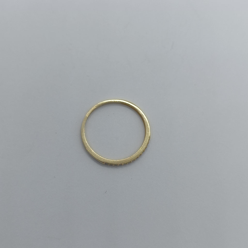 ANILLO ARGOLLA C CIRCONIAS 14K 9 TALLA 1.3 GR (NUEVO)