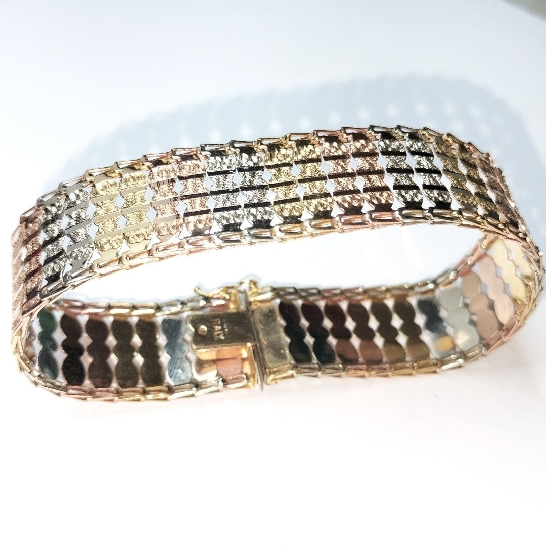 BRAZALETE ORO 14 K 14.2 GRMS (SEMINUEVO)