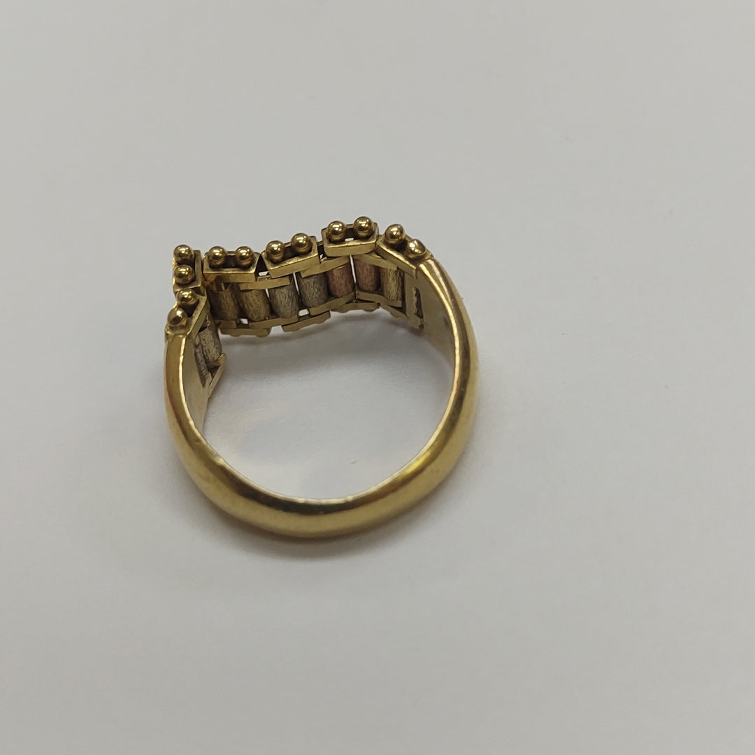 ANILLITO ORO COMBINADO 14 K 4,60 GRMS (SEMINUEVO)
