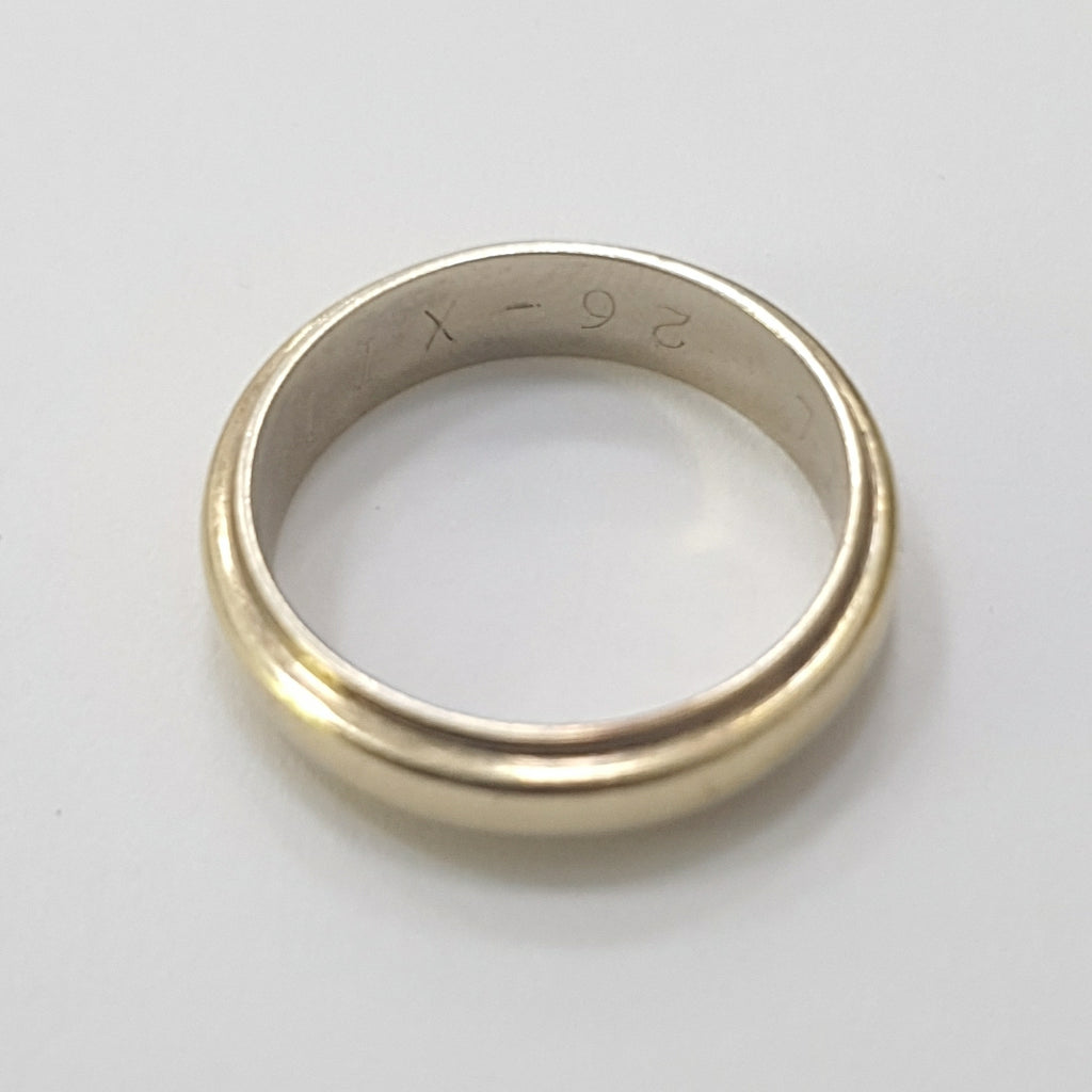 ARGOLLA ORO COMBINADO 14 K 4,50 GRMS (SEMINUEVO)