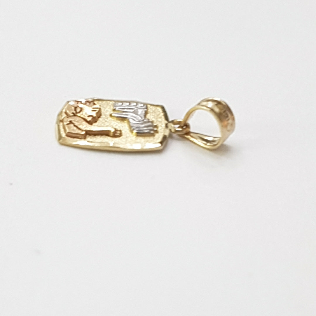 MEDALLA RELIGIOSA ORO COMBINADO 14 K 0.9 GRMS (SEMINUEVO)