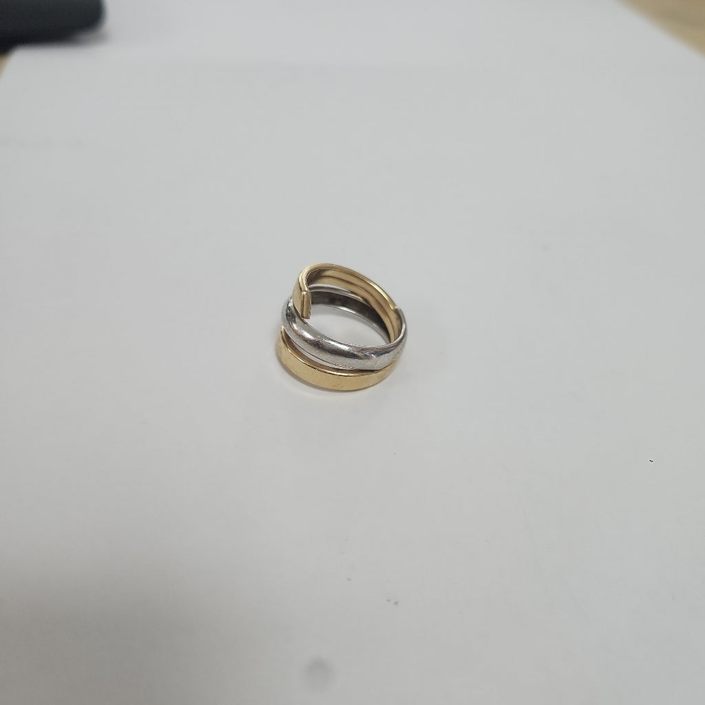 ANILLO ORO COMBINADO 14 K 2,80 GRMS (SEMINUEVO)